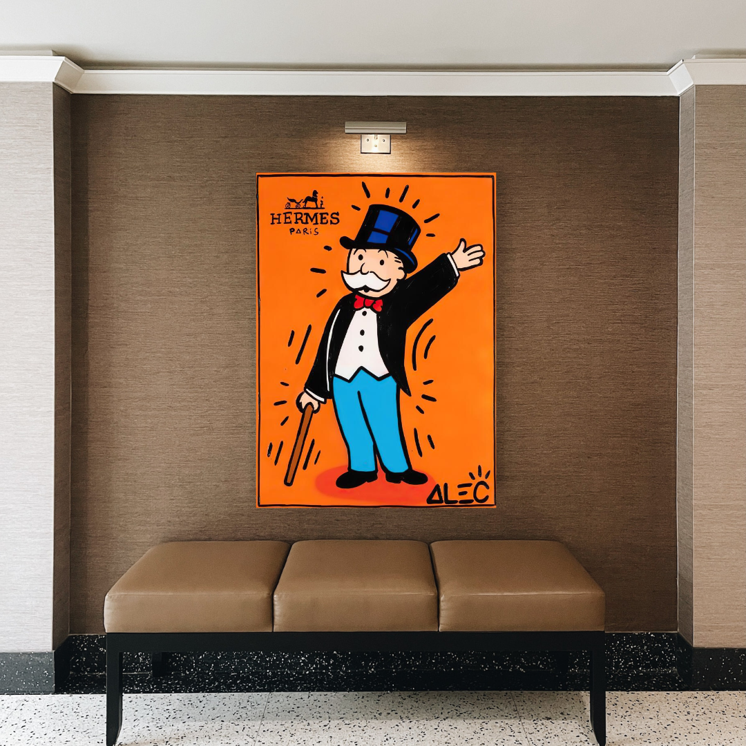 Alec Monopoly Hermes: Magician Art for Unique Wall Decor-ChandeliersDecor.com