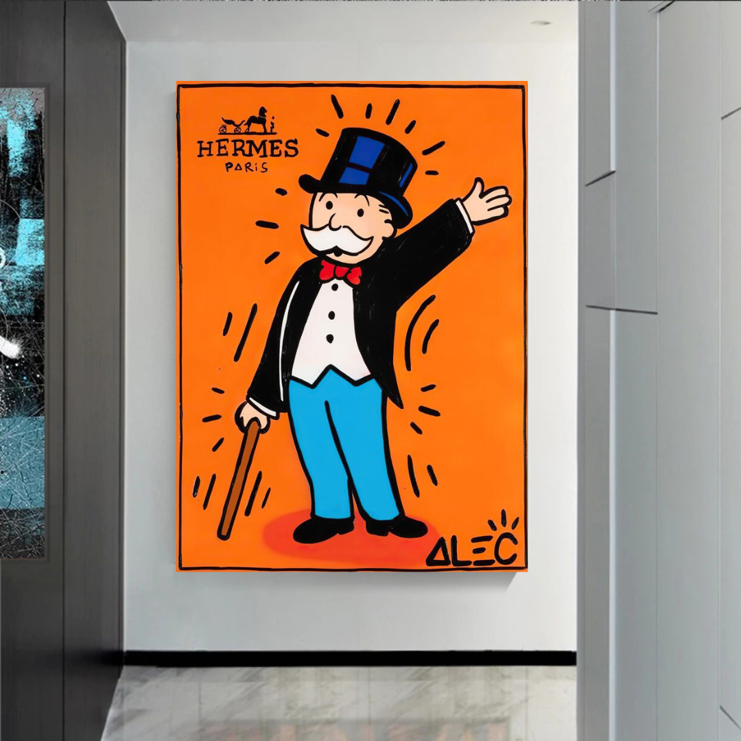 ChandeliersDecor.com-Monopoly Wall Poster-Alec Monopoly Hermes: Magician Art for Unique Wall Decor