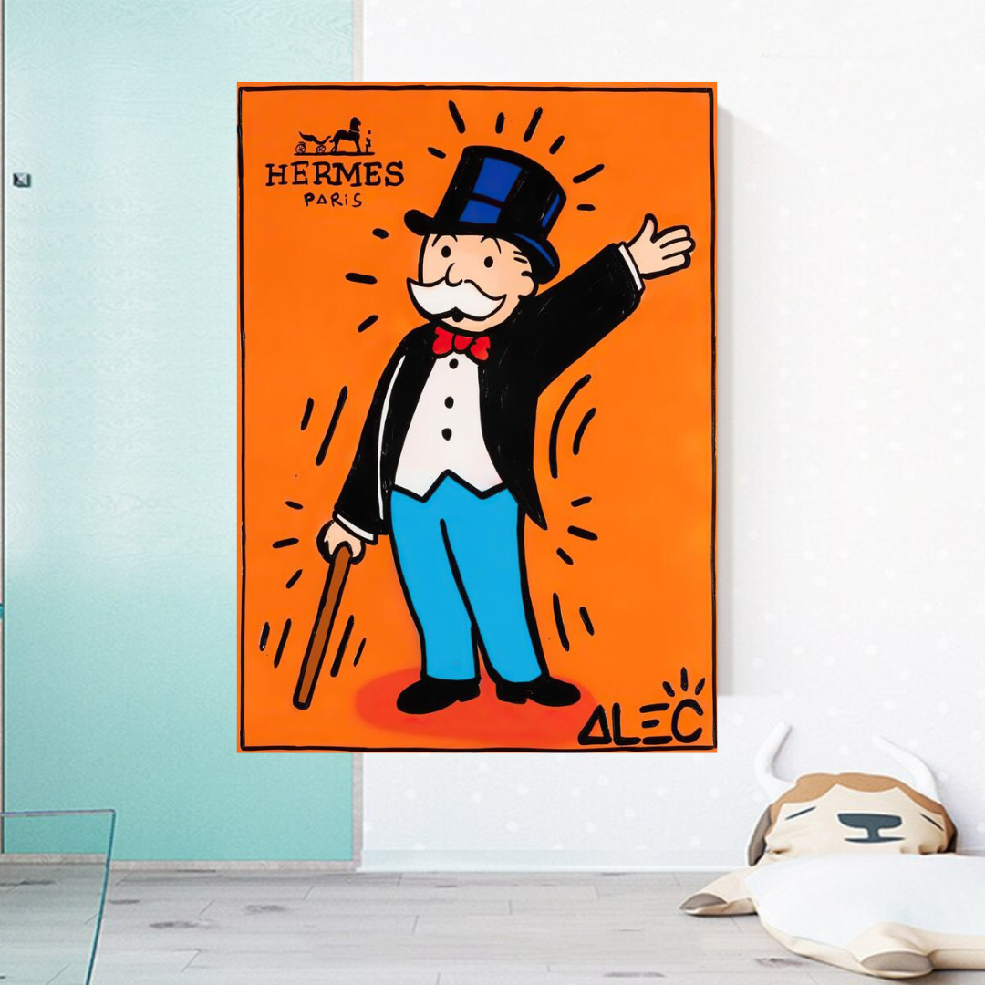 ChandeliersDecor.com-Monopoly Wall Poster-Alec Monopoly Hermes: Magician Art for Unique Wall Decor