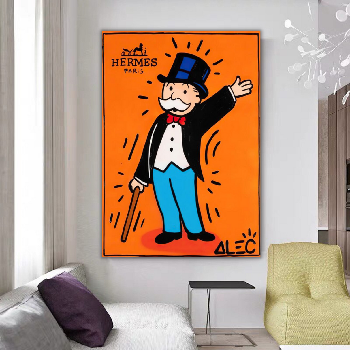 ChandeliersDecor.com-Monopoly Wall Poster-Alec Monopoly Hermes: Magician Art for Unique Wall Decor