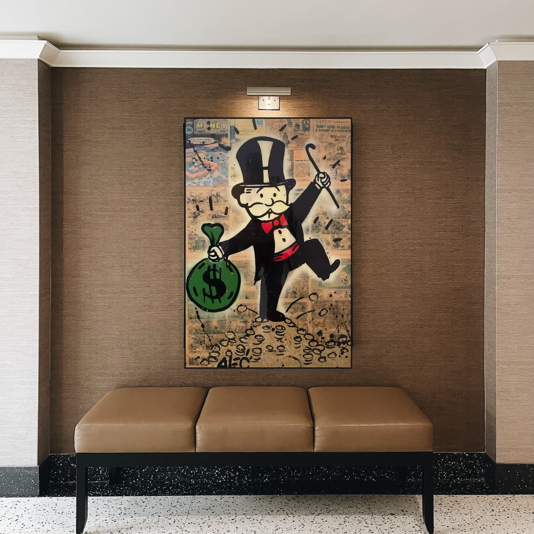 Alec Monopoly Magician: Millionaire Art by Money Man-ChandeliersDecor.com