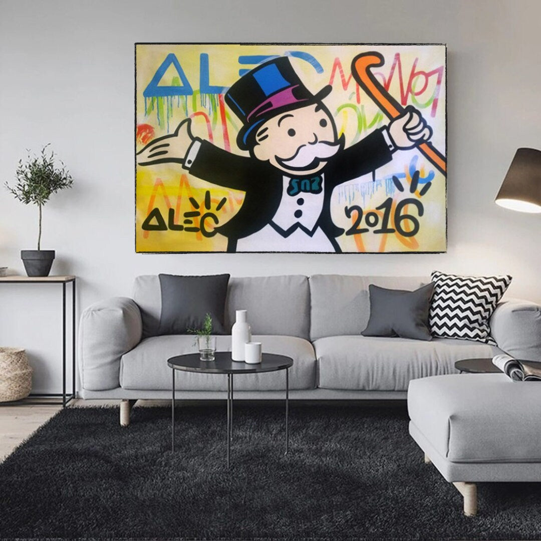 ChandeliersDecor.com-Monopoly Wall Poster-Alec Monopoly Magician Millionaire: Monopoly Poster Art