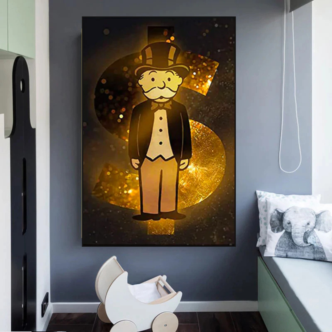 ChandeliersDecor.com-Monopoly Wall Poster-Alec Monopoly Man Gold: Unraveling the Iconic Quirkiness