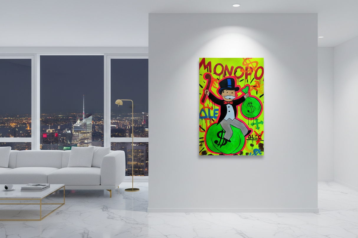 Alec Monopoly Man Money Bags: Exclusive Artistic Prints-ChandeliersDecor.com