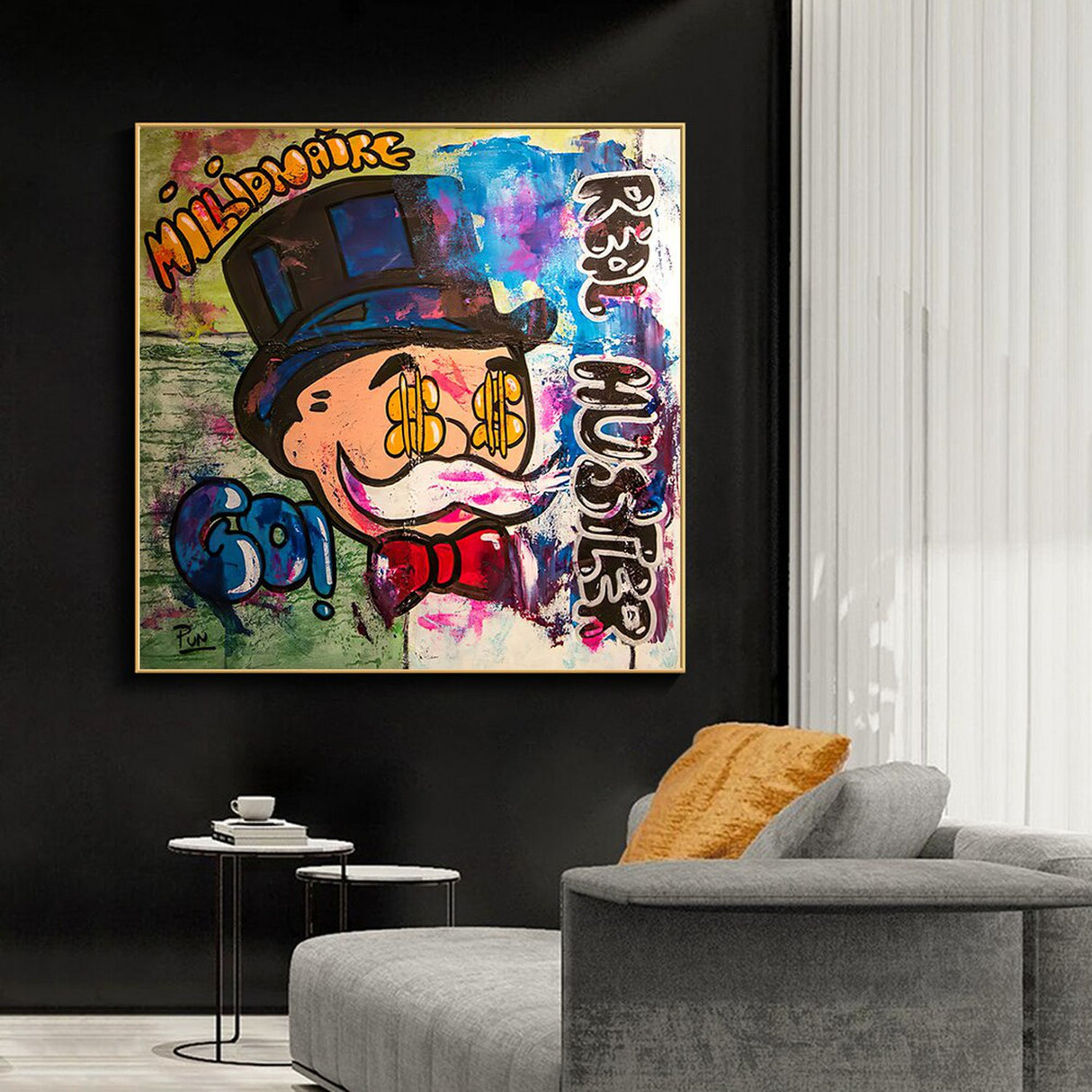 ChandeliersDecor.com-Monopoly Wall Poster-Alec Monopoly Millionaire Hustler Art | Monopoly Man Poster