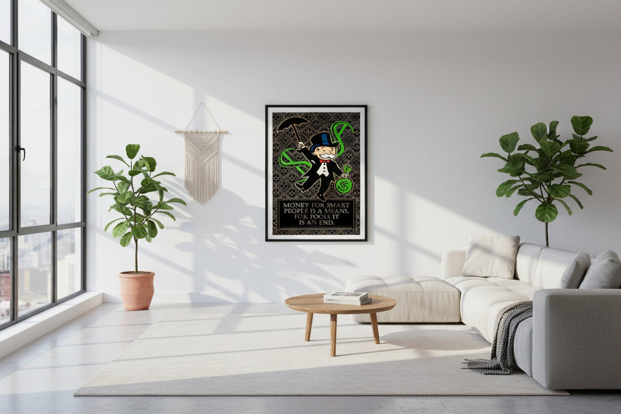 Alec Monopoly Rich Canvas Art: Money for Smart-ChandeliersDecor.com
