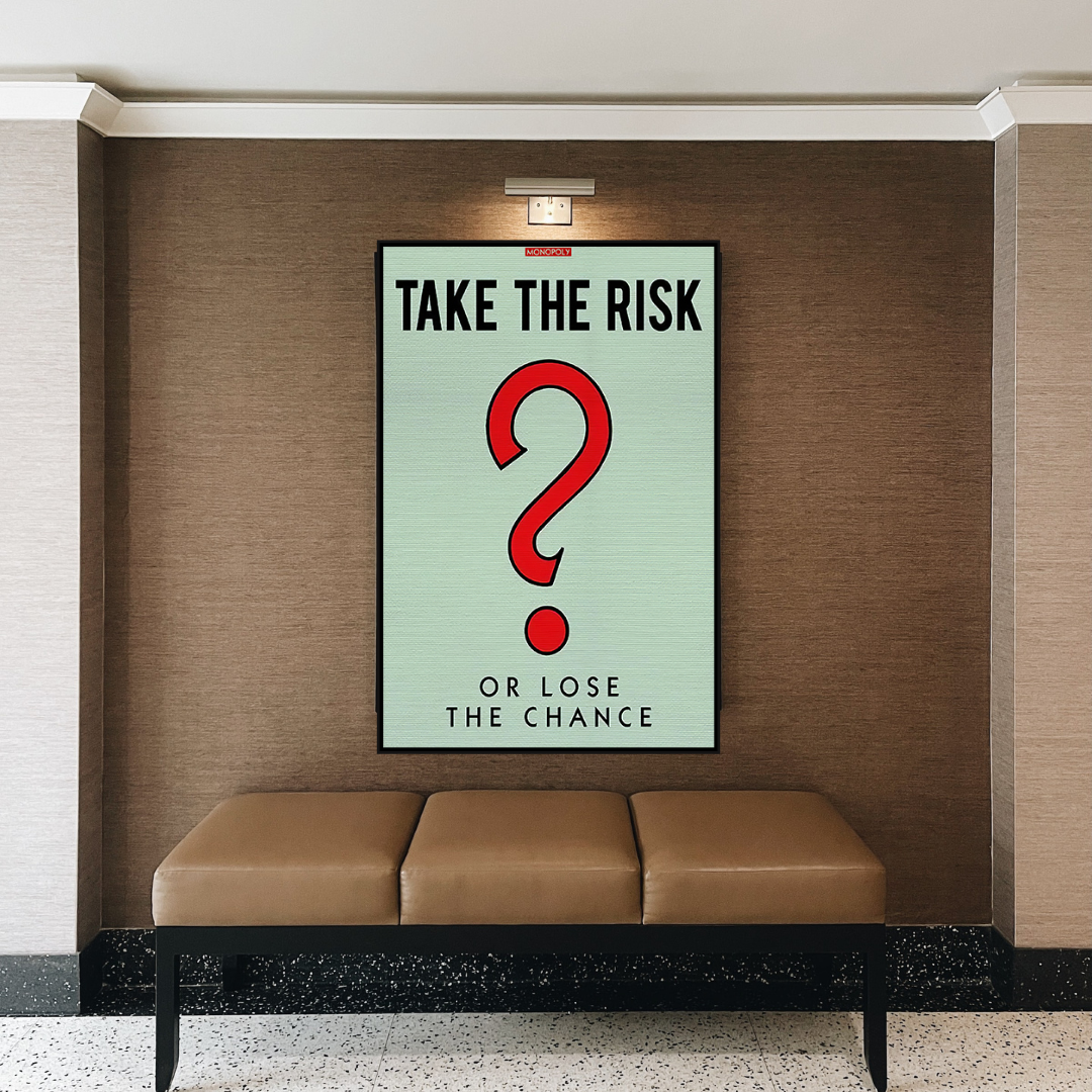 ChandeliersDecor.com-Monopoly Wall Poster-Alec Monopoly Take the Risk Canvas Wall Art