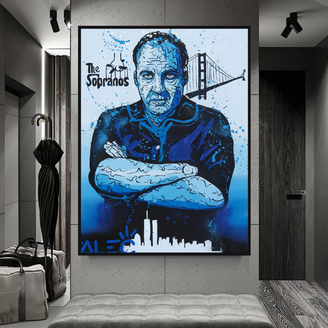 ChandeliersDecor.com-Monopoly Wall Poster-Alec Monopoly Tony Soprano Hollywood Series Canvas Wall Art