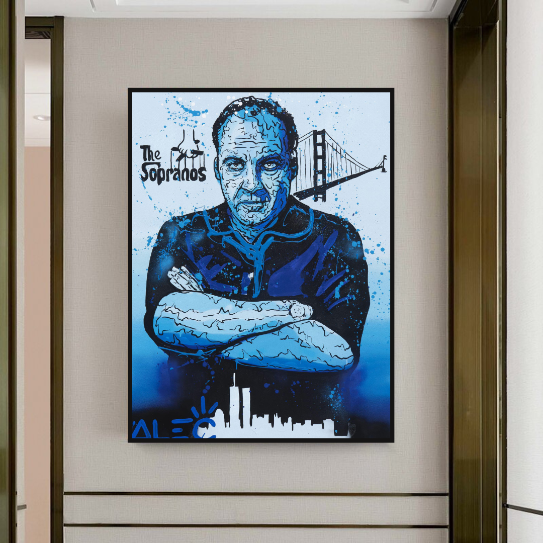 ChandeliersDecor.com-Monopoly Wall Poster-Alec Monopoly Tony Soprano Hollywood Series Canvas Wall Art