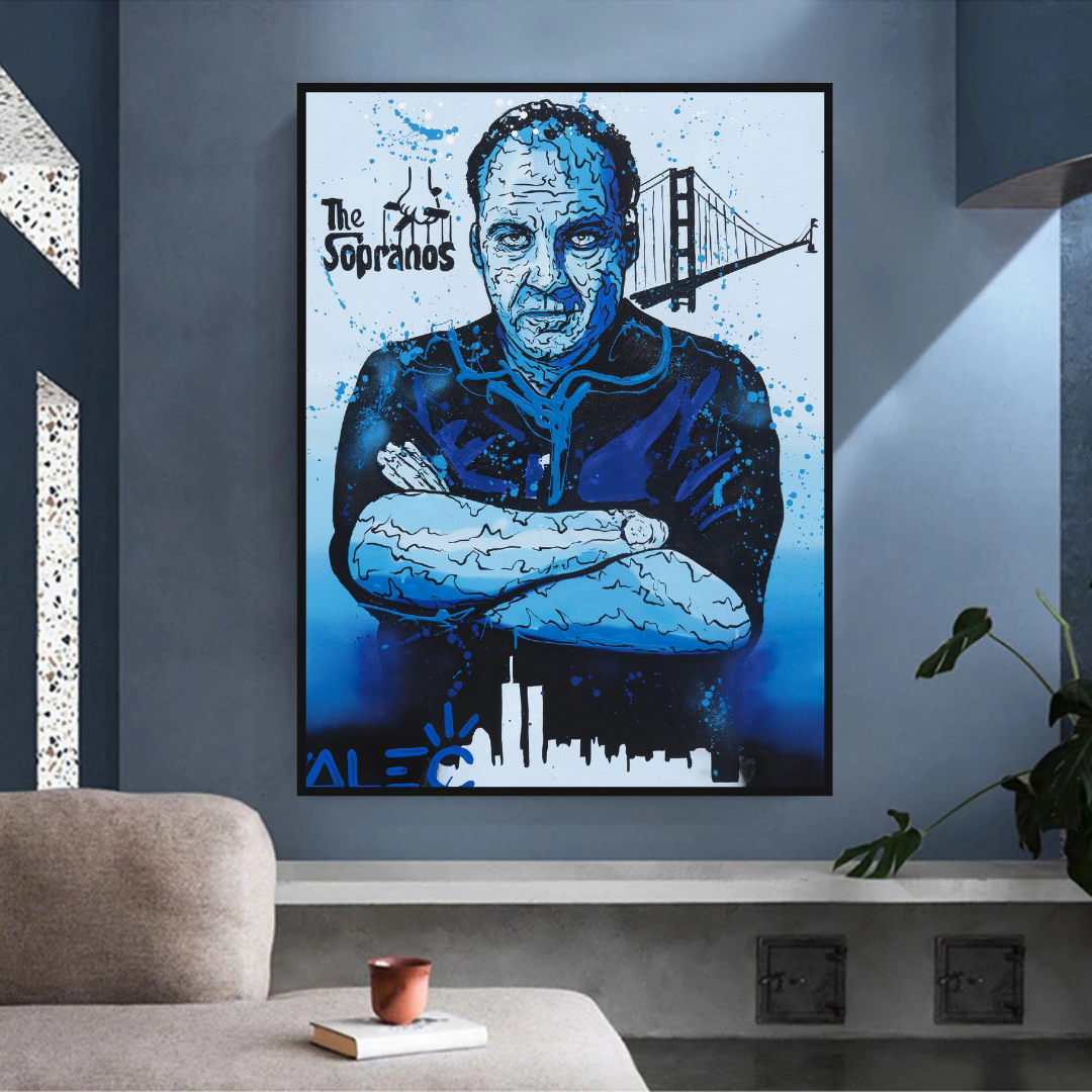 Alec Monopoly Tony Soprano Hollywood Series Canvas Wall Art-ChandeliersDecor.com