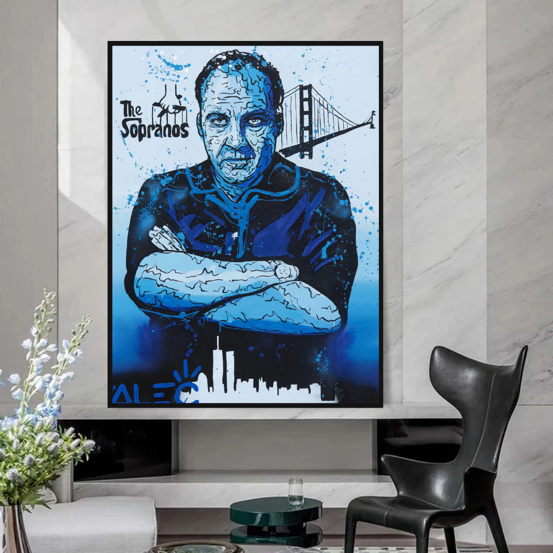 Alec Monopoly Tony Soprano Hollywood Series Canvas Wall Art-ChandeliersDecor.com