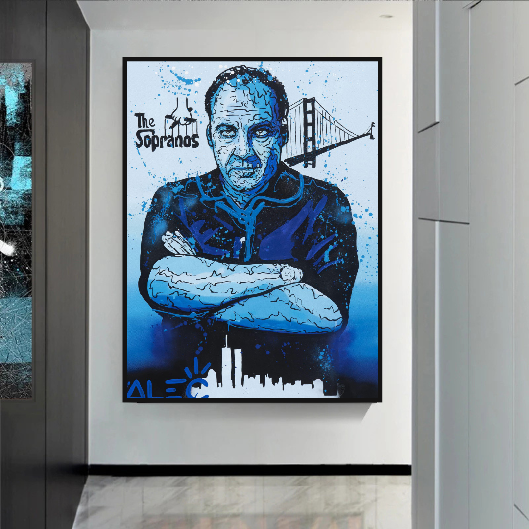 Alec Monopoly Tony Soprano Hollywood Series Canvas Wall Art-ChandeliersDecor.com