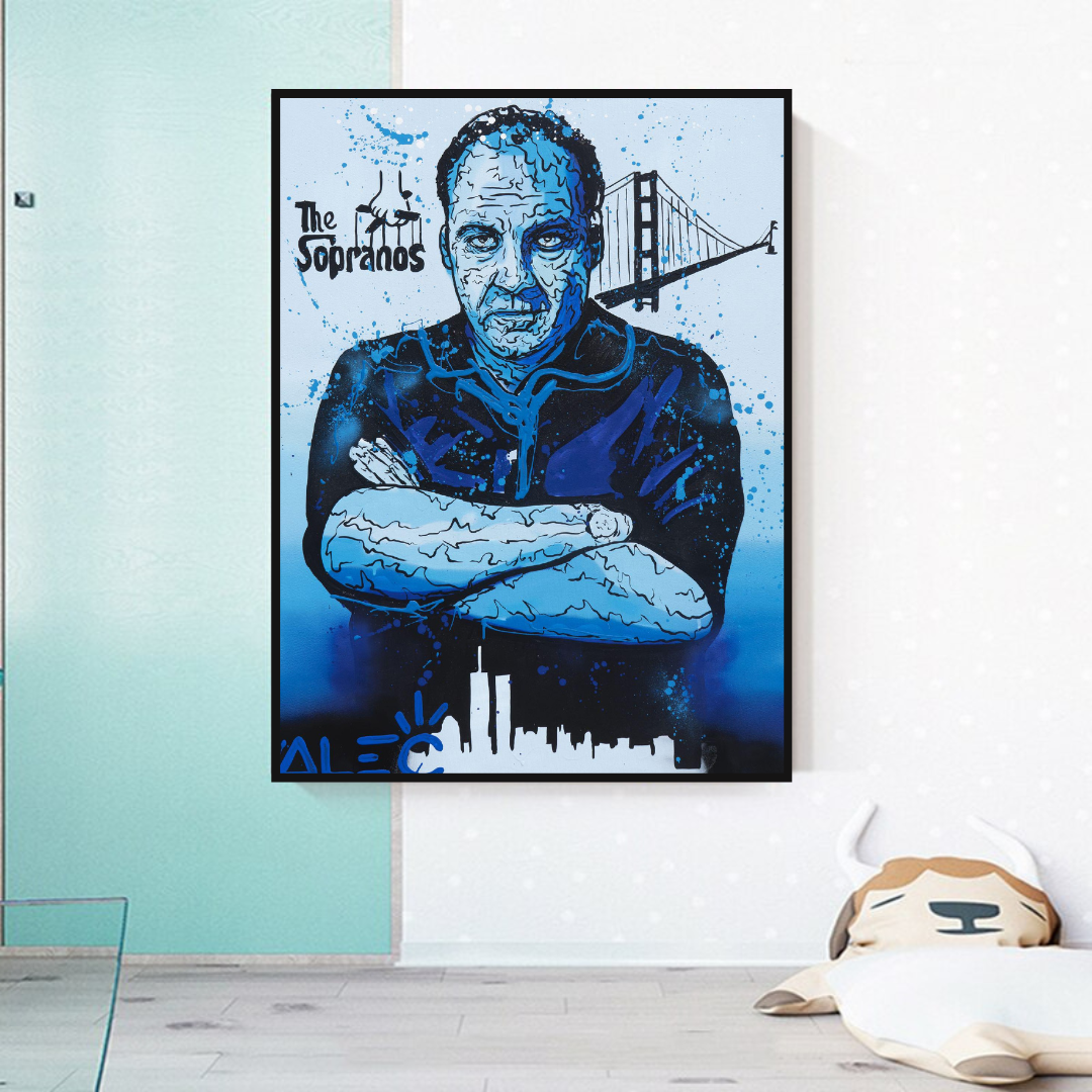 ChandeliersDecor.com-Monopoly Wall Poster-Alec Monopoly Tony Soprano Hollywood Series Canvas Wall Art