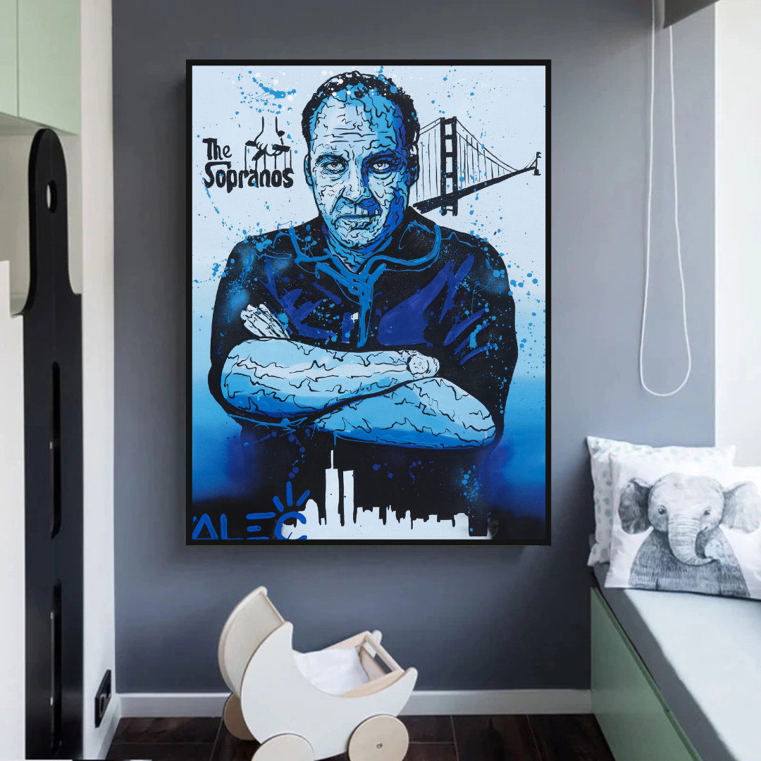ChandeliersDecor.com-Monopoly Wall Poster-Alec Monopoly Tony Soprano Hollywood Series Canvas Wall Art