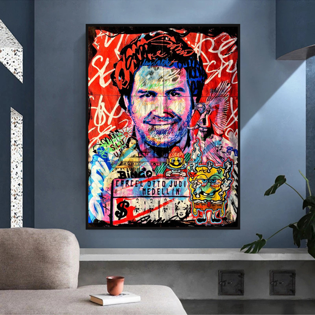 ChandeliersDecor.com-Godfather Wall Art-Alec Pablo Escobar Art: Captivating and Authentic Creations
