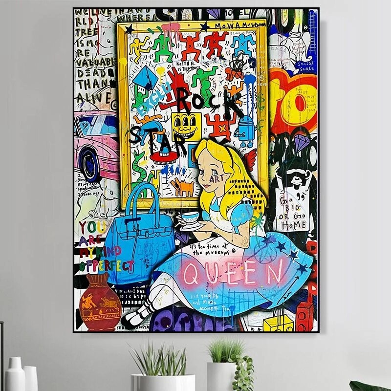 ChandeliersDecor.com-Wall Posters-Alice and Wonderland Canvas Art - Dreamy Adventures