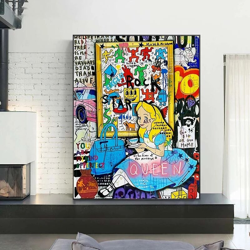 ChandeliersDecor.com-Wall Posters-Alice and Wonderland Canvas Art - Dreamy Adventures