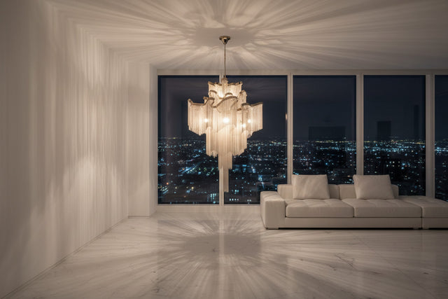 Aluminium Fringed Chandelier: Elegant and Timeless Design-ChandeliersDecor.com
