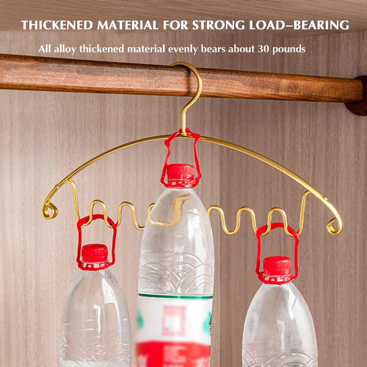 Aluminum Alloy Wave Shaped 5pcs Clothes Hanger-ChandeliersDecor.com