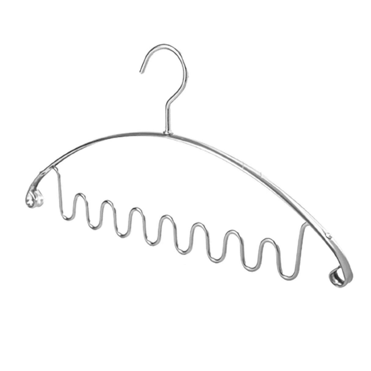 Aluminum Alloy Wave Shaped 5pcs Clothes Hanger-ChandeliersDecor.com