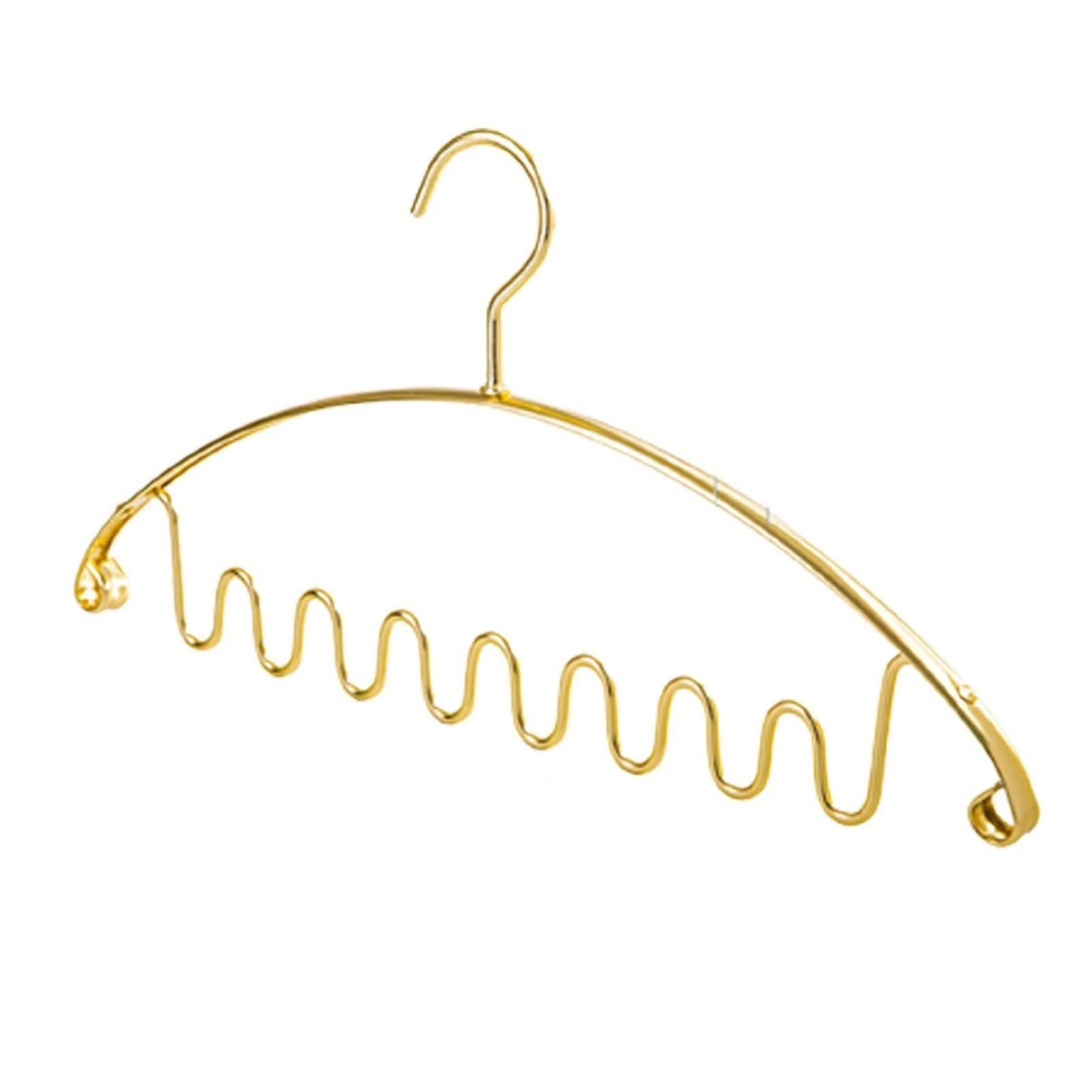 Aluminum Alloy Wave Shaped 5pcs Clothes Hanger-ChandeliersDecor.com
