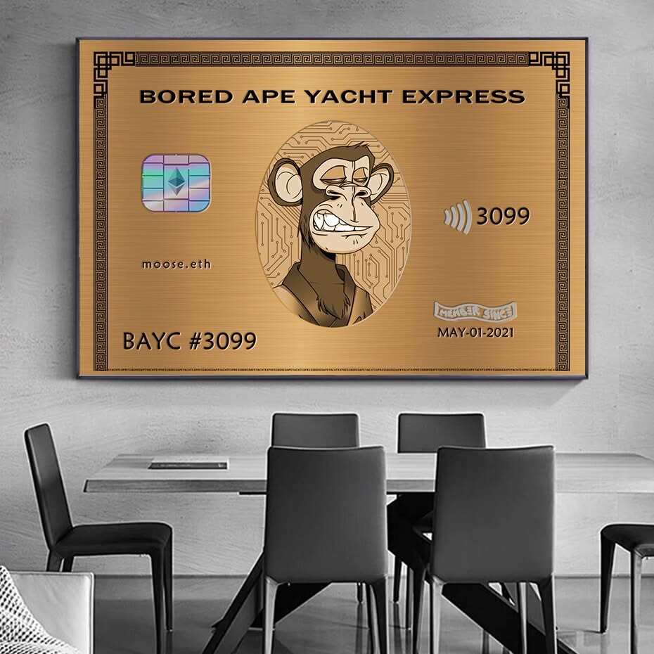 American Express: Bored Ape Yacht Club Wall Art-ChandeliersDecor.com