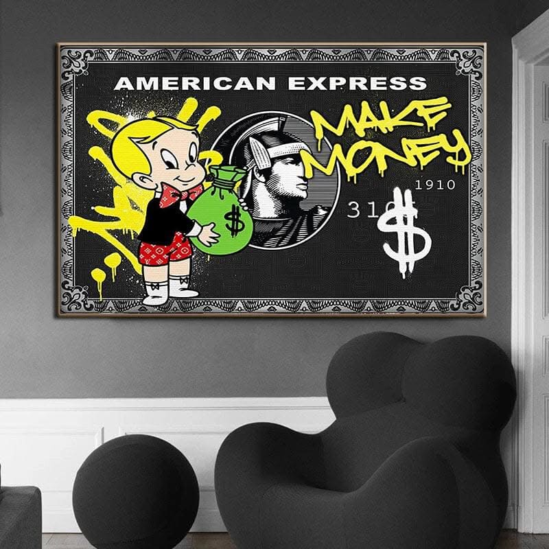 American Express Make Money: The Richie Rich Poster-ChandeliersDecor.com