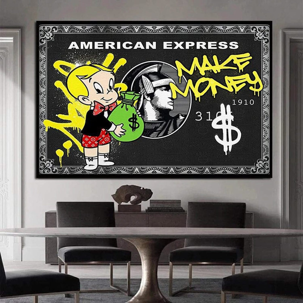 American Express Make Money: The Richie Rich Poster-ChandeliersDecor.com