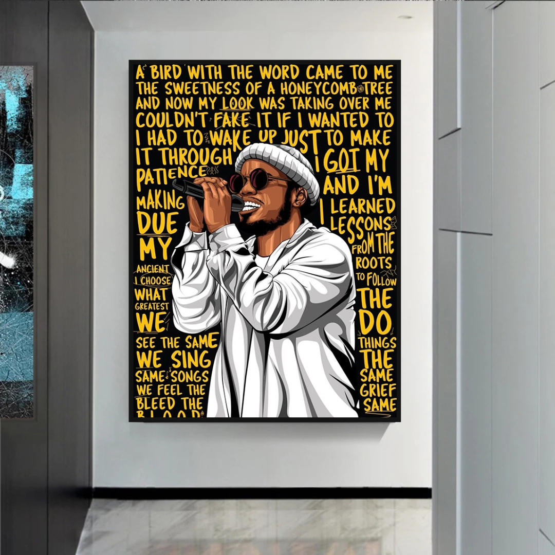 Anderson Paak Singer Rapper Canvas Wall Art-ChandeliersDecor.com