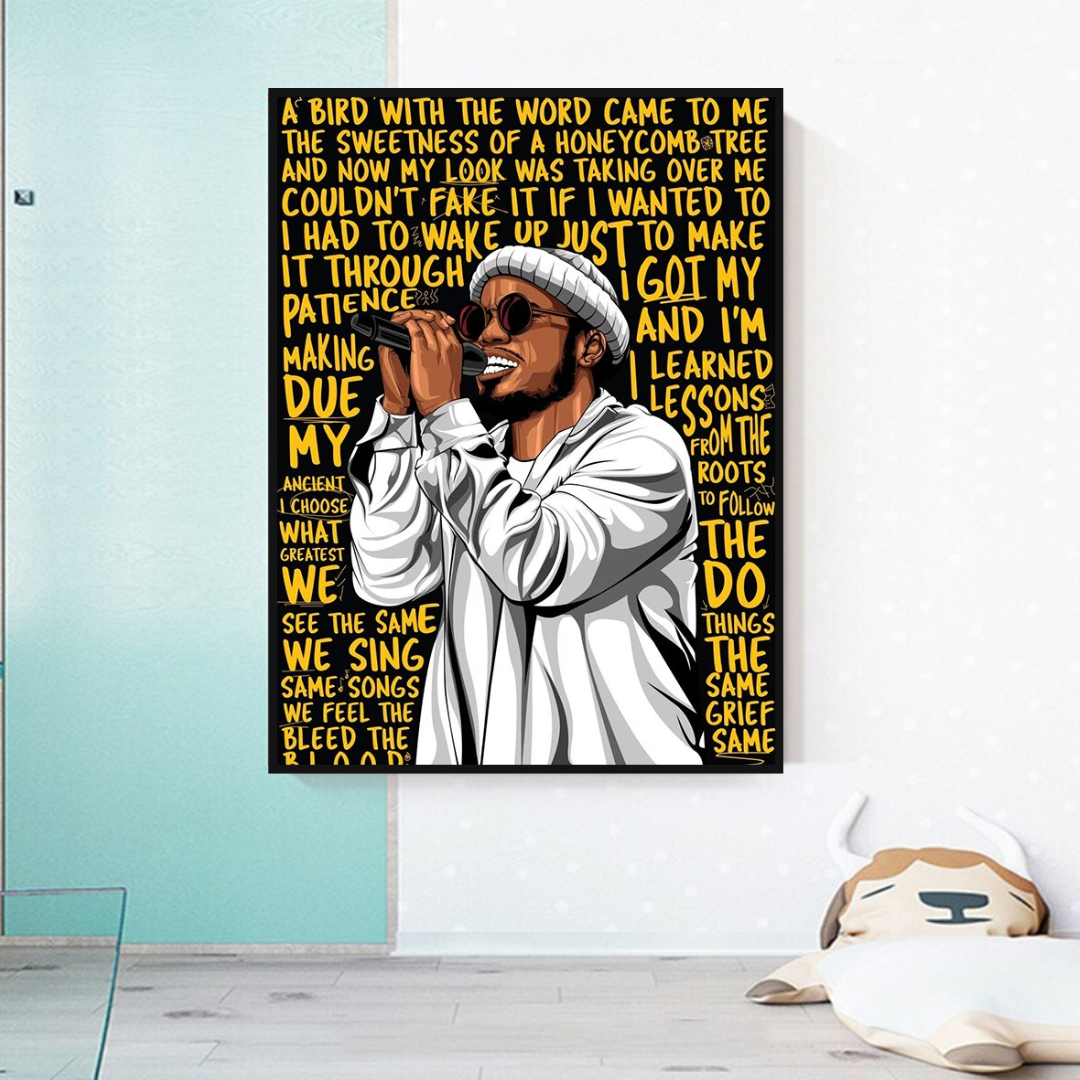 Anderson Paak Singer Rapper Canvas Wall Art-ChandeliersDecor.com