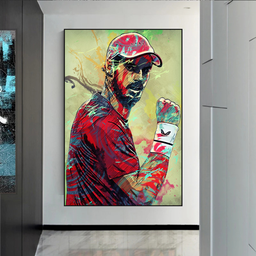 ChandeliersDecor.com-Wall Posters-Andy Murray Tennis Legend Canvas Wall Art - Sports Decor