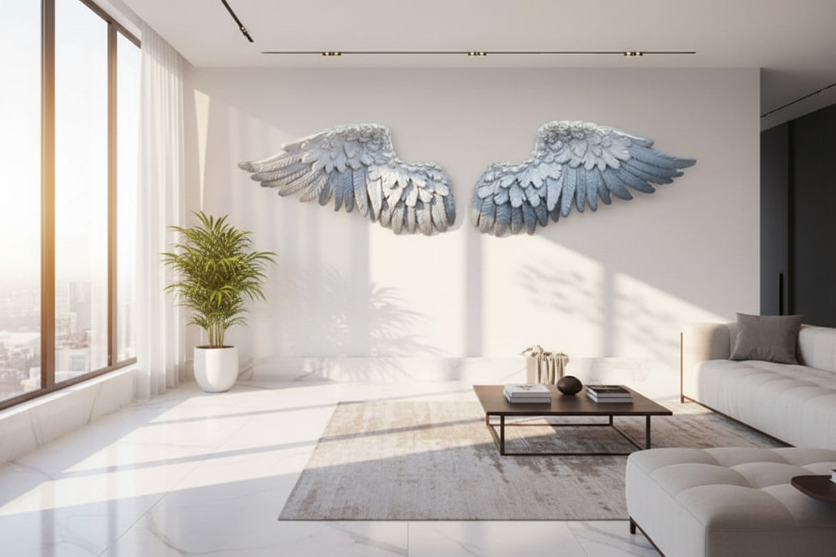 Angel Wings Wall Hanging Art-ChandeliersDecor.com