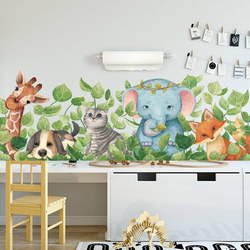 ChandeliersDecor.com-Home Decor Decals-Animal Wall Sticker for Kids Room - Nursery Decor