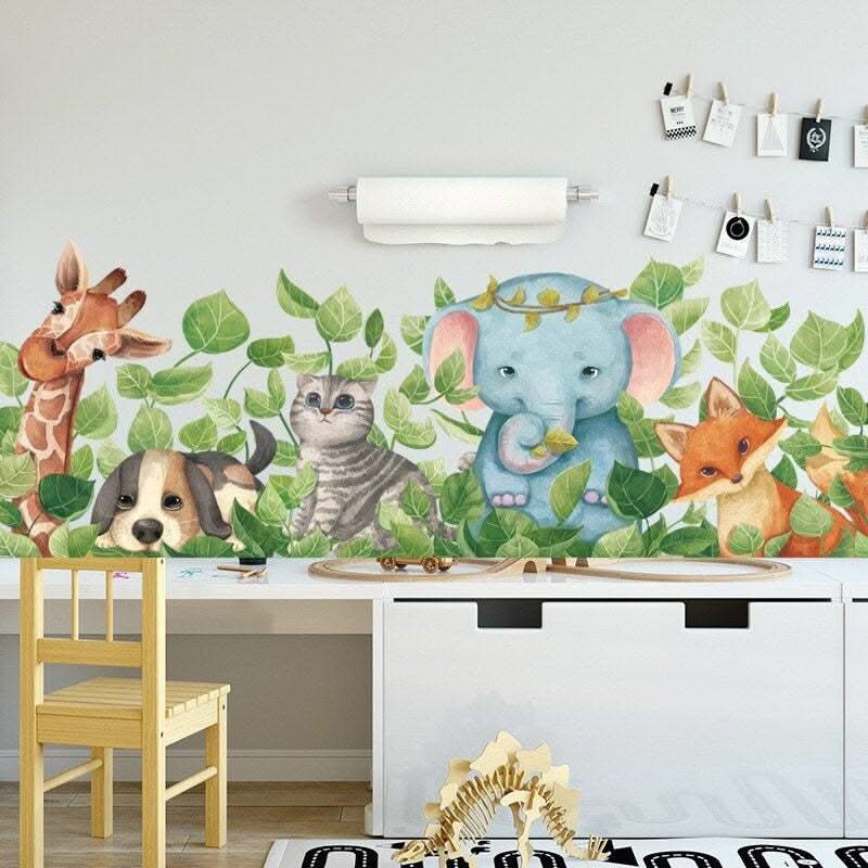 ChandeliersDecor.com-Home Decor Decals-Animal Wall Sticker for Kids Room - Nursery Decor