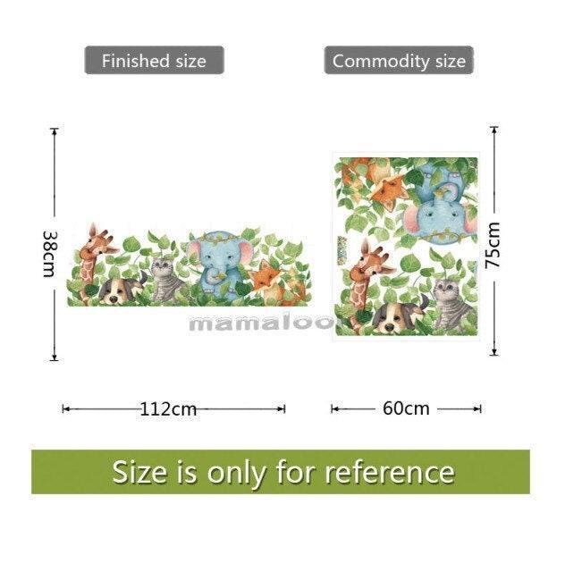 ChandeliersDecor.com-Home Decor Decals-Animal Wall Sticker for Kids Room - Nursery Decor