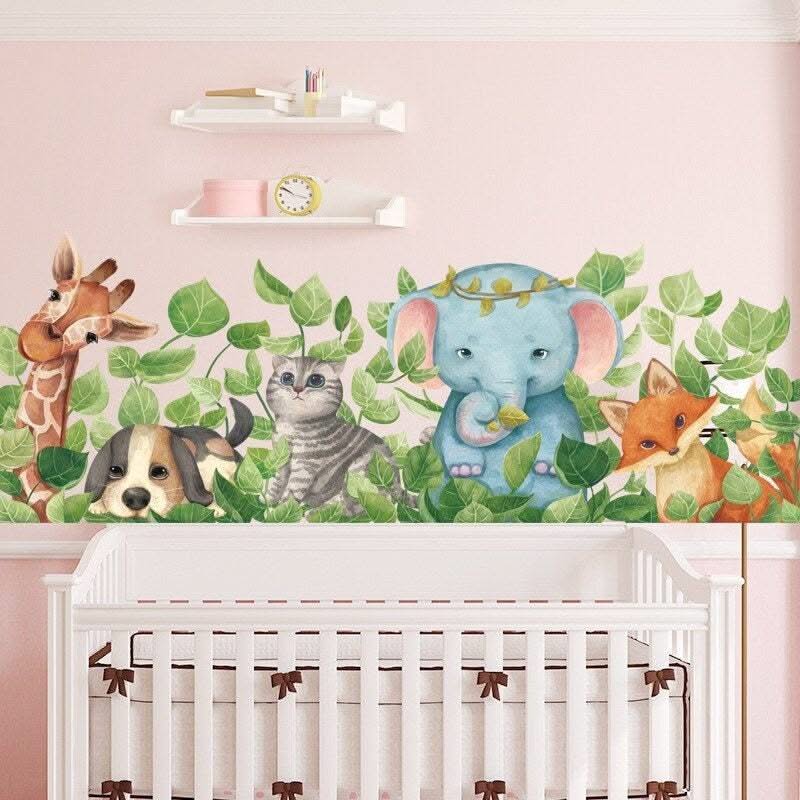 ChandeliersDecor.com-Home Decor Decals-Animal Wall Sticker for Kids Room - Nursery Decor