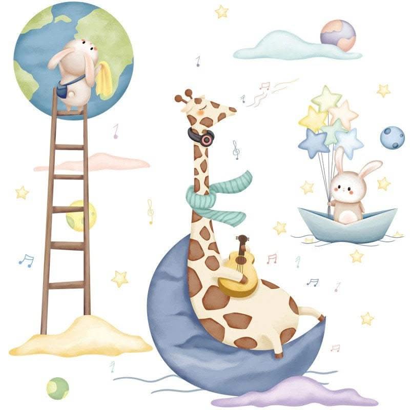 ChandeliersDecor.com-Home Decor Decals-Animals Party Wall Sticker