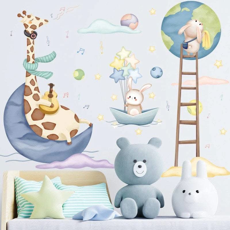 ChandeliersDecor.com-Home Decor Decals-Animals Party Wall Sticker