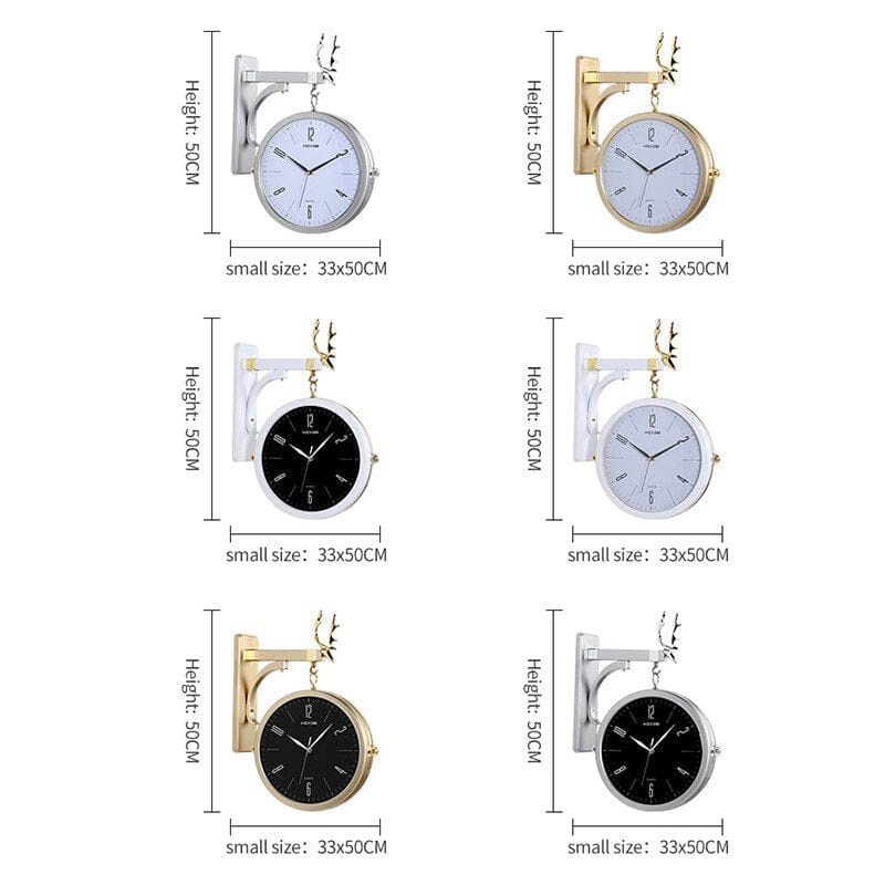 ChandeliersDecor.com-Wall Clocks-Antique Wall Clock - Exquisite Timepiece for Vintage Appeal