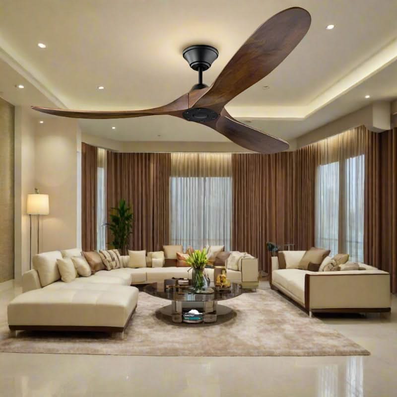 Antique Wooden Blades Large Fan: Elegance Meets Functionality-ChandeliersDecor.com
