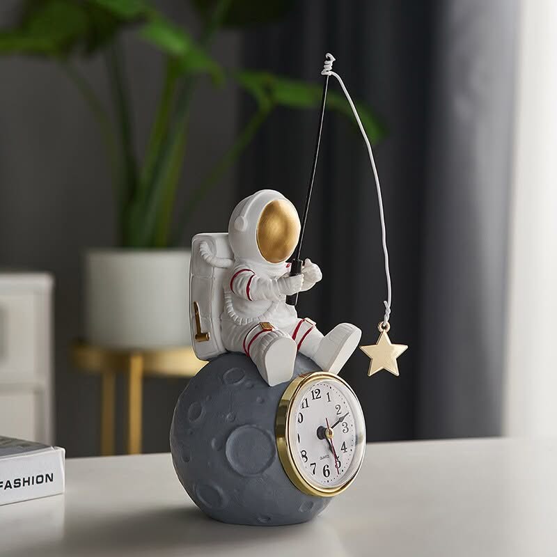 ChandeliersDecor.com-Wall Clocks-Astronaut Bedside Clock - Ideal for Kids Room