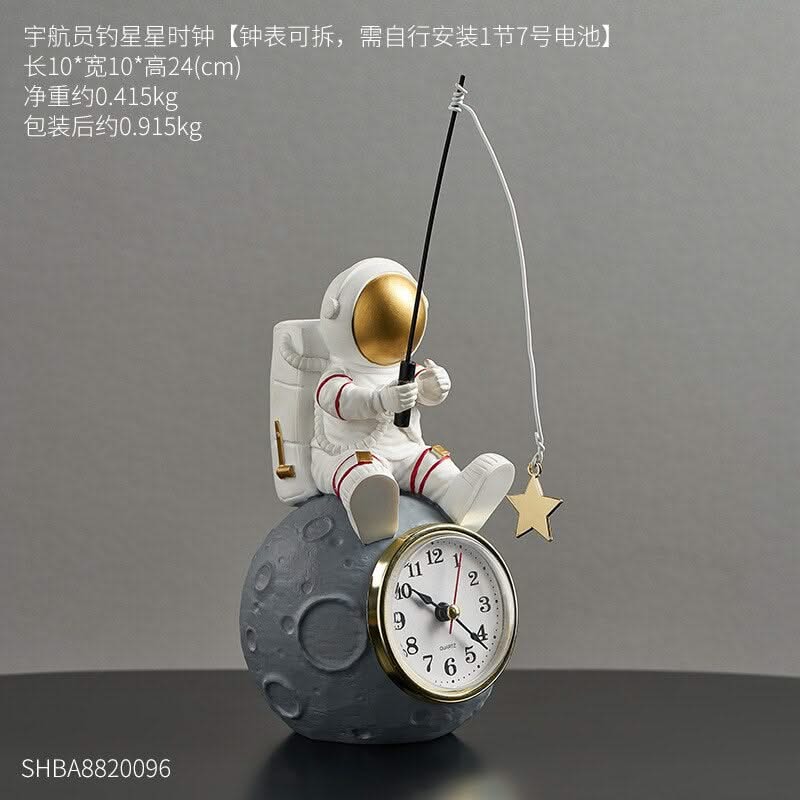 ChandeliersDecor.com-Wall Clocks-Astronaut Bedside Clock - Ideal for Kids Room