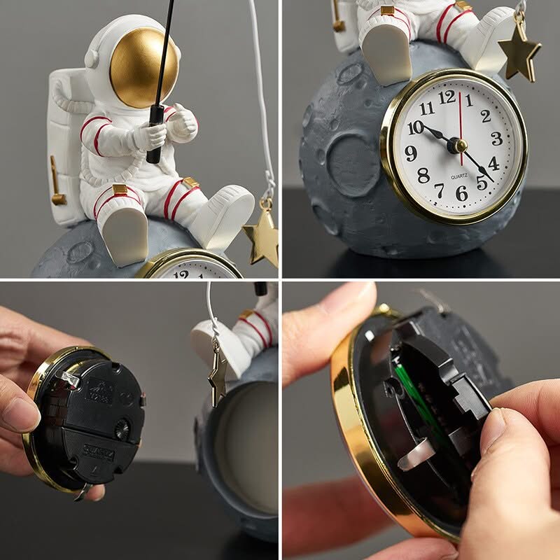 ChandeliersDecor.com-Wall Clocks-Astronaut Bedside Clock - Ideal for Kids Room