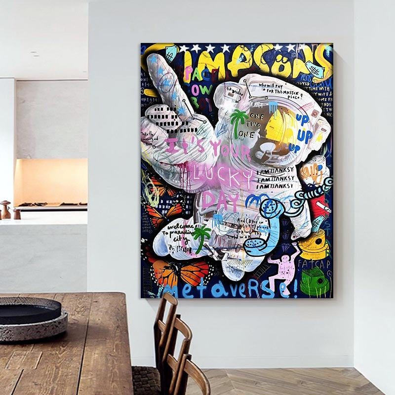 ChandeliersDecor.com-Wall Posters-Astronaut Canvas Wall Art