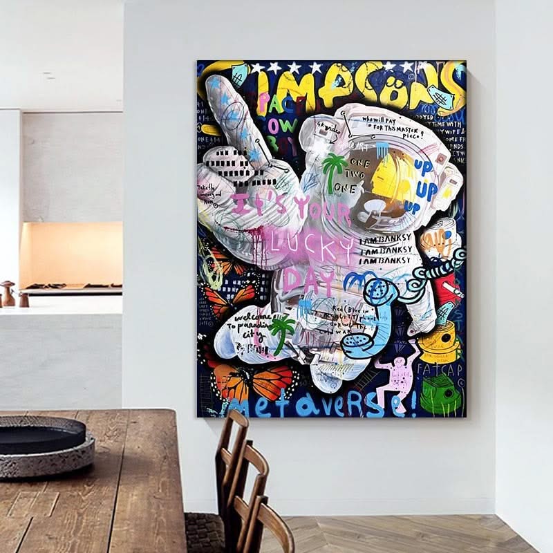 Astronaut Canvas Wall Art-ChandeliersDecor.com