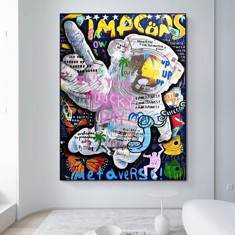 Astronaut Canvas Wall Art-ChandeliersDecor.com