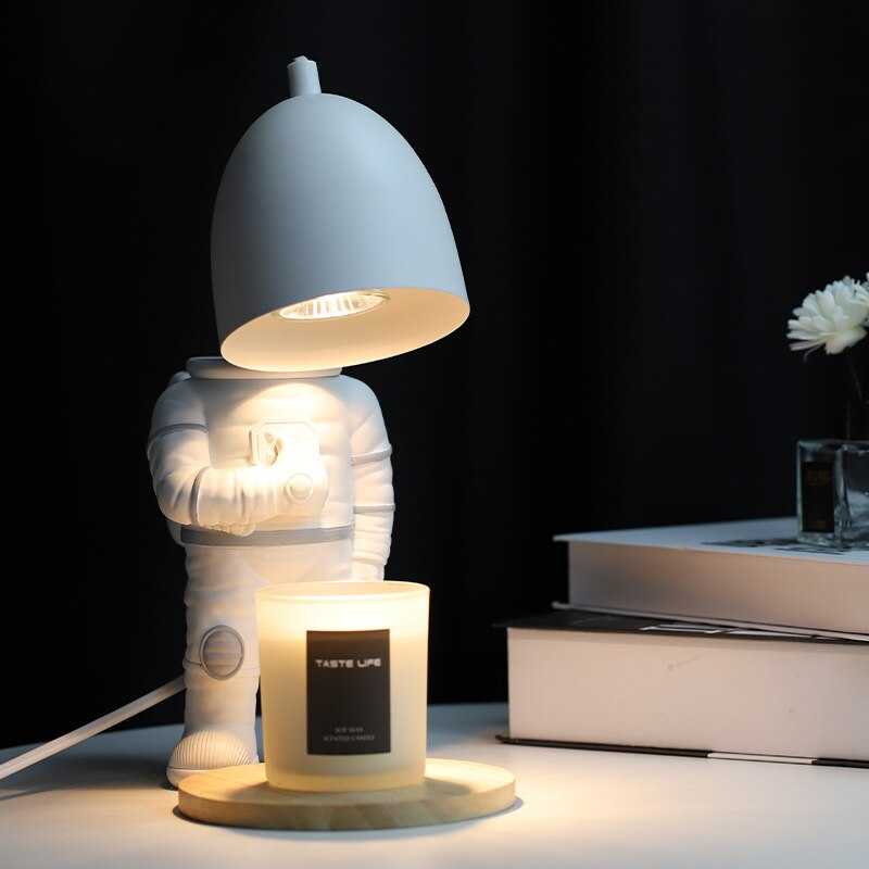 ChandeliersDecor.com-Kids Room Nursery Lighting-Astronaut Dimmable Table Lamp for Kids Room