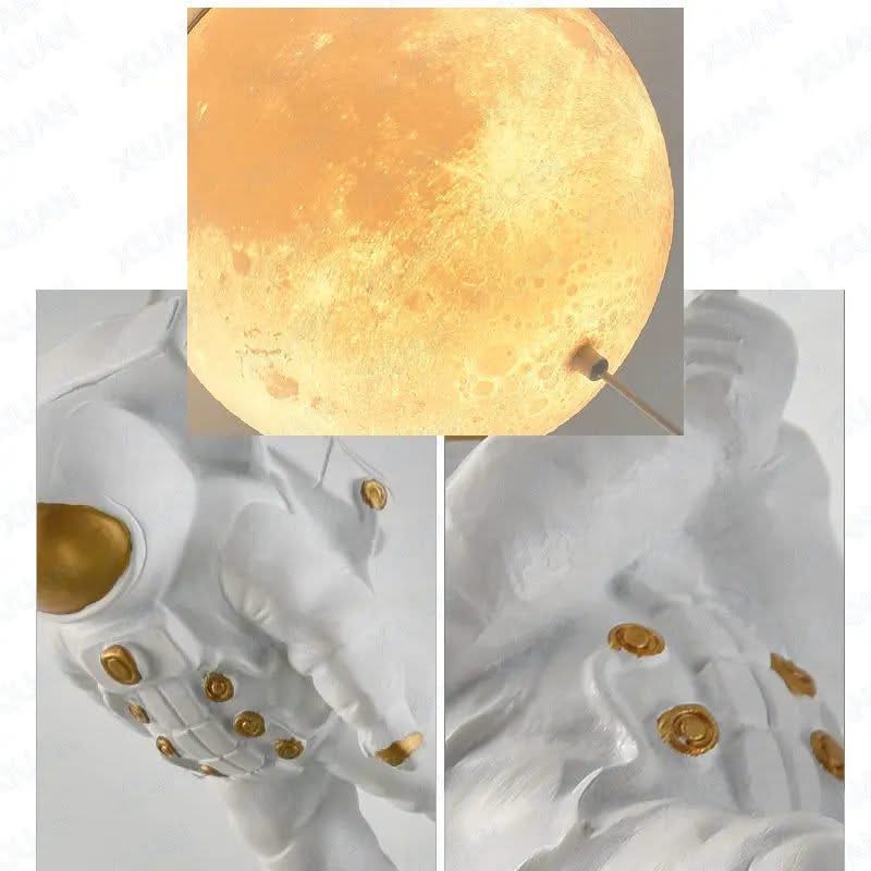 ChandeliersDecor.com-Kids Room Nursery Lighting-Astronaut Moon Ceiling Light for Kids Room