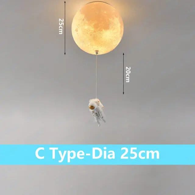 Astronaut Moon Ceiling Light for Kids Room-ChandeliersDecor.com