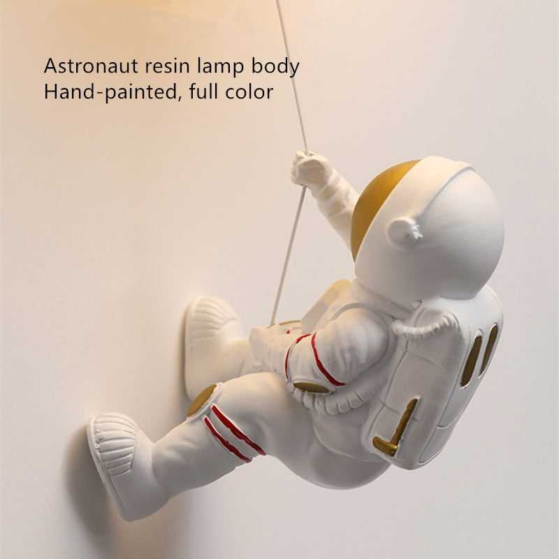 ChandeliersDecor.com-Kids Room Nursery Lighting-Astronaut on Moon Wall Lamp - Kids Room Lighting